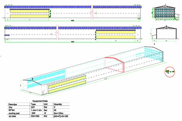 Chicken House Design for 100,000 Layers