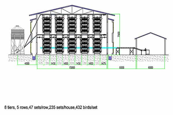 Chicken House Design for 100,000 Layers